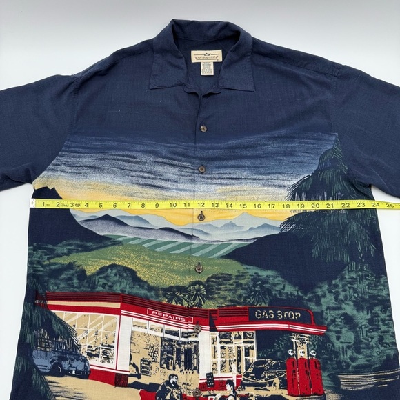 Vintage Natural Issue Men's James Dean-esque Gas Station Shirt Hawaiian Retro - Picture 9 of 11